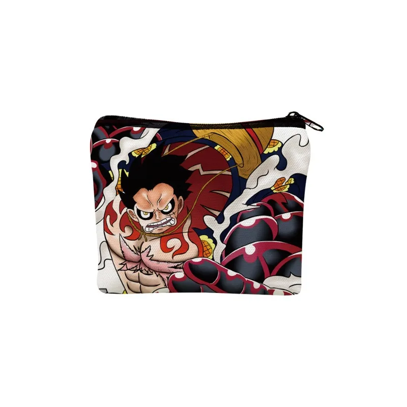 Japanese anime One Piece Zoro Luffy Handsome cartoon patterned wallet Anime peripherals Small gift