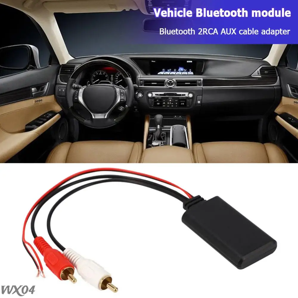 Bluetooth-compatible Module Aux Adapter Music Audio Stereo Receiver for Vehicles with 2RCA Interface Car Electronics Accessories