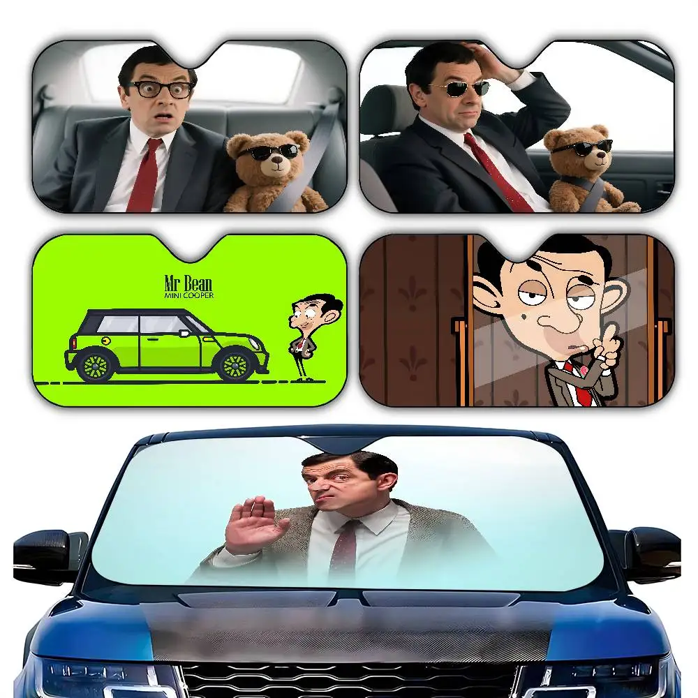 Funny M-Mr B-Bean Stylish And Trendy Windshield Sunshade, Car Windshield Cover, Car Sunshade Curtain, Car Sun Protection Cover
