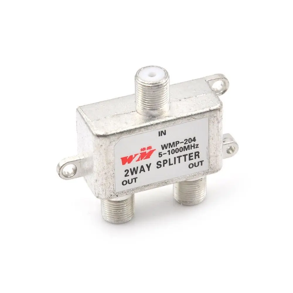 Durable Home Audio Splitter Coax Cable Coaxial Cable TV Receivers Signal Split Satellite TV Antenna