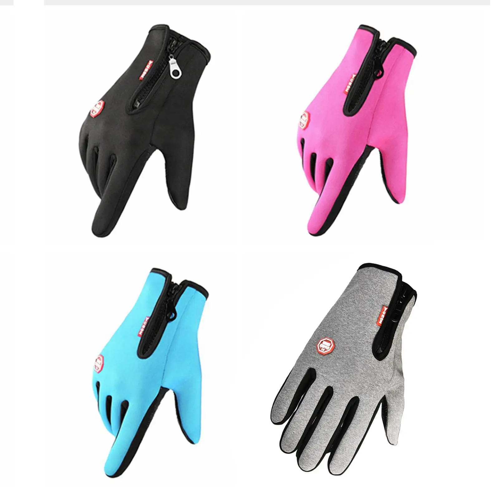 Mens Waterproof Winter Gloves Touch Screen Thermal Insulated Windproof Warm Gloves Anti Slip Cycling Running Skiing Hiking
