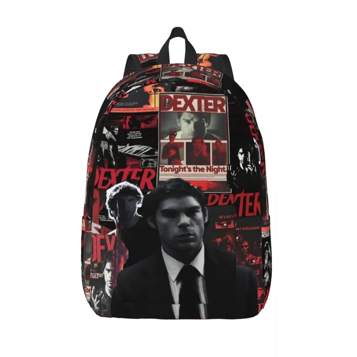 

Рюкзак Dexter Morgan Blood Never Lies для мужчин и женщин, крутой школьный рюкзак для пешего туризма, путешествий, рюкзак для ТВ-шоу, колледжа, холщовые сумки, спортивные сумки