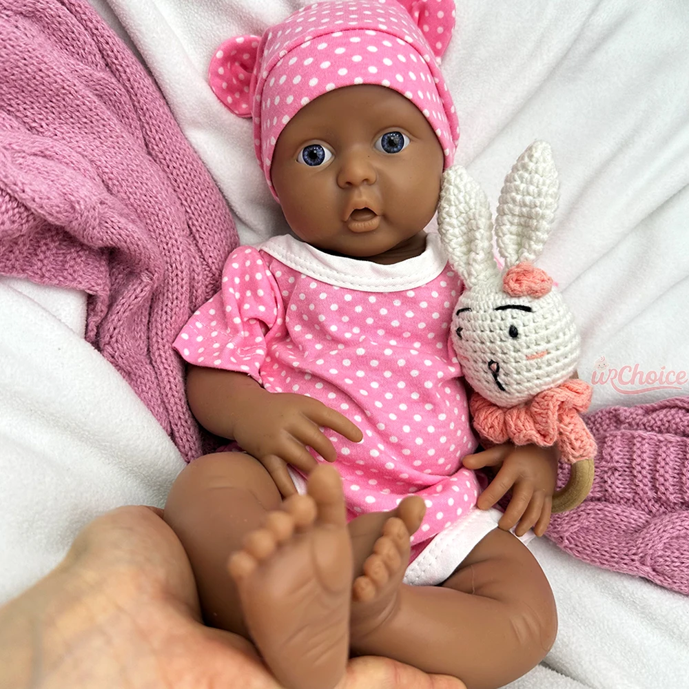 45 سم سمينة فتاة حية السيليكون تولد من جديد طفل اليدوي الناعمة مقاومة للماء دمية حديثة الولادة فيلم الدعاية لجمع الفنان هدية