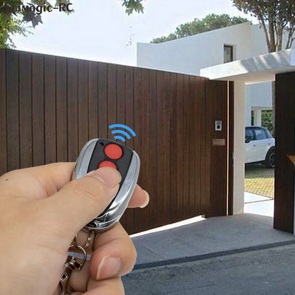 For Steel Line ZT-07 SD800 Garage Door Remote Control 433.92Mhz Rolling Code 4 Buttons Metal & ABS Replacement Gate Transmitter