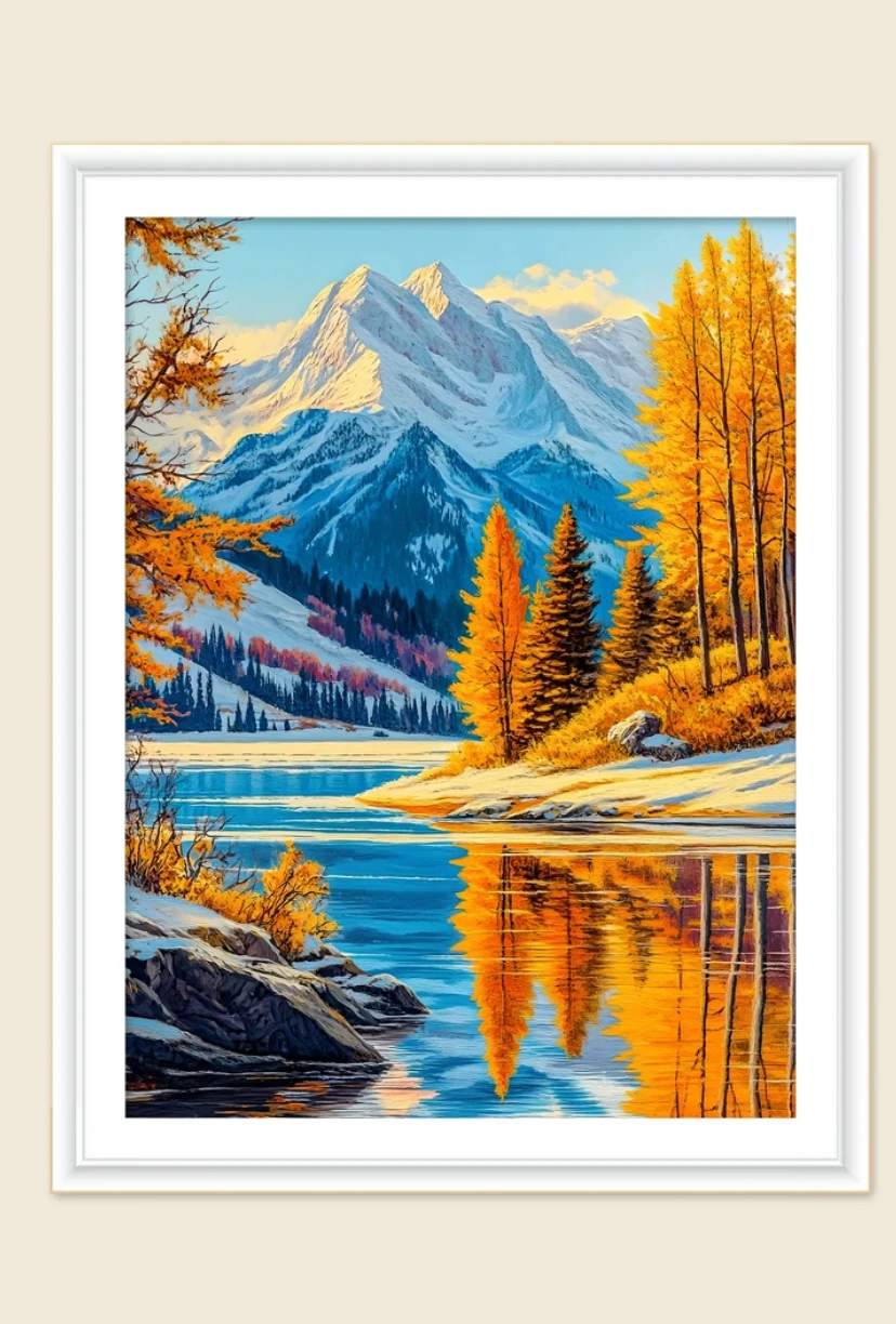 

9ct 60x80cm Autumn Embroidery DIY Chinese Style Printed Kits Cross Stitch Needlework Set Home Decor Crafts 49 Colors