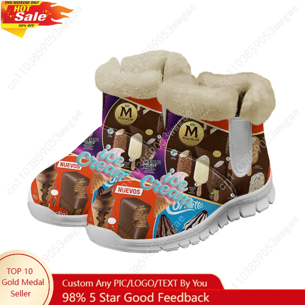 

Ice Cream Snow Boots Warm Boot Men Women Teenager Shoe High Quality Casual Lightweight Couple Sneakers Tailor-made Sports Shoes