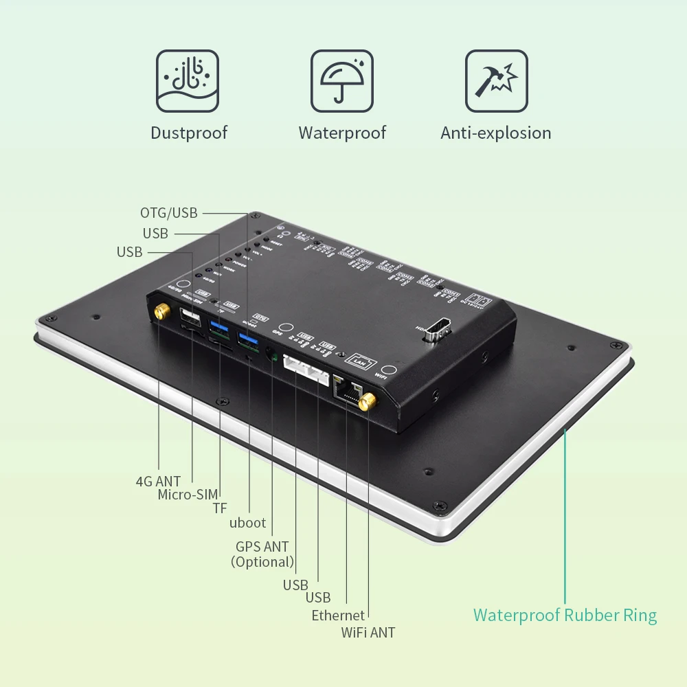 Imagem -04 - Ixhub-tela Sensível ao Toque Frame Aberto Monitor Lcd Tft Hdmi Gpio Interface Usb Android Embutido Linux Hmi Tudo em um 800*1280