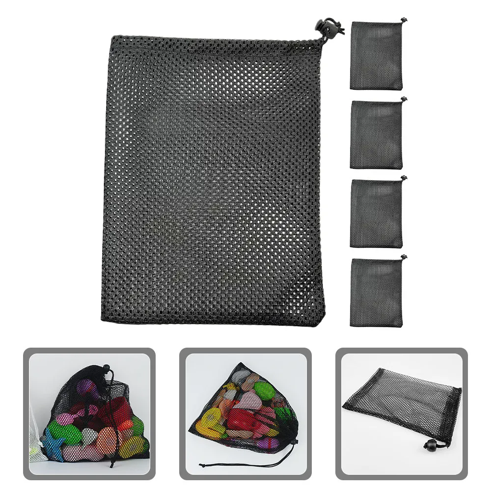 saco-de-armazenamento-de-bolas-com-cordao-de-malha-forte-resistente-a-quedas-facil-de-limpar-leve-para-golfe-tenis-tenis-de-mesa-academia-5-pecas