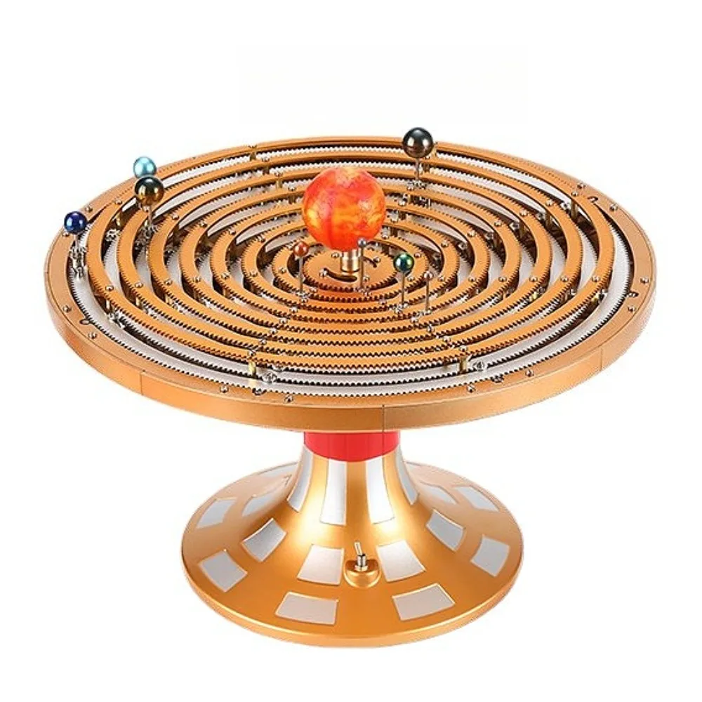 

Модель Солнечной системы для сборки, развивающая игрушка, подарок, 600+ деталей, цельнометаллическая, учебное пособие по физике, украшение в виде модели Солнечной системы