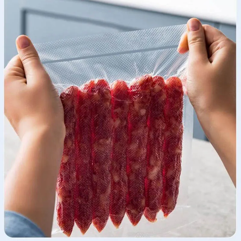 32cmx500cm Textured Embossed Vacuum Sealer Bags Roll Food Grade Vacuum Bags For Sous Vide Freezer Sealer Machine Kitchen Tools - view 4