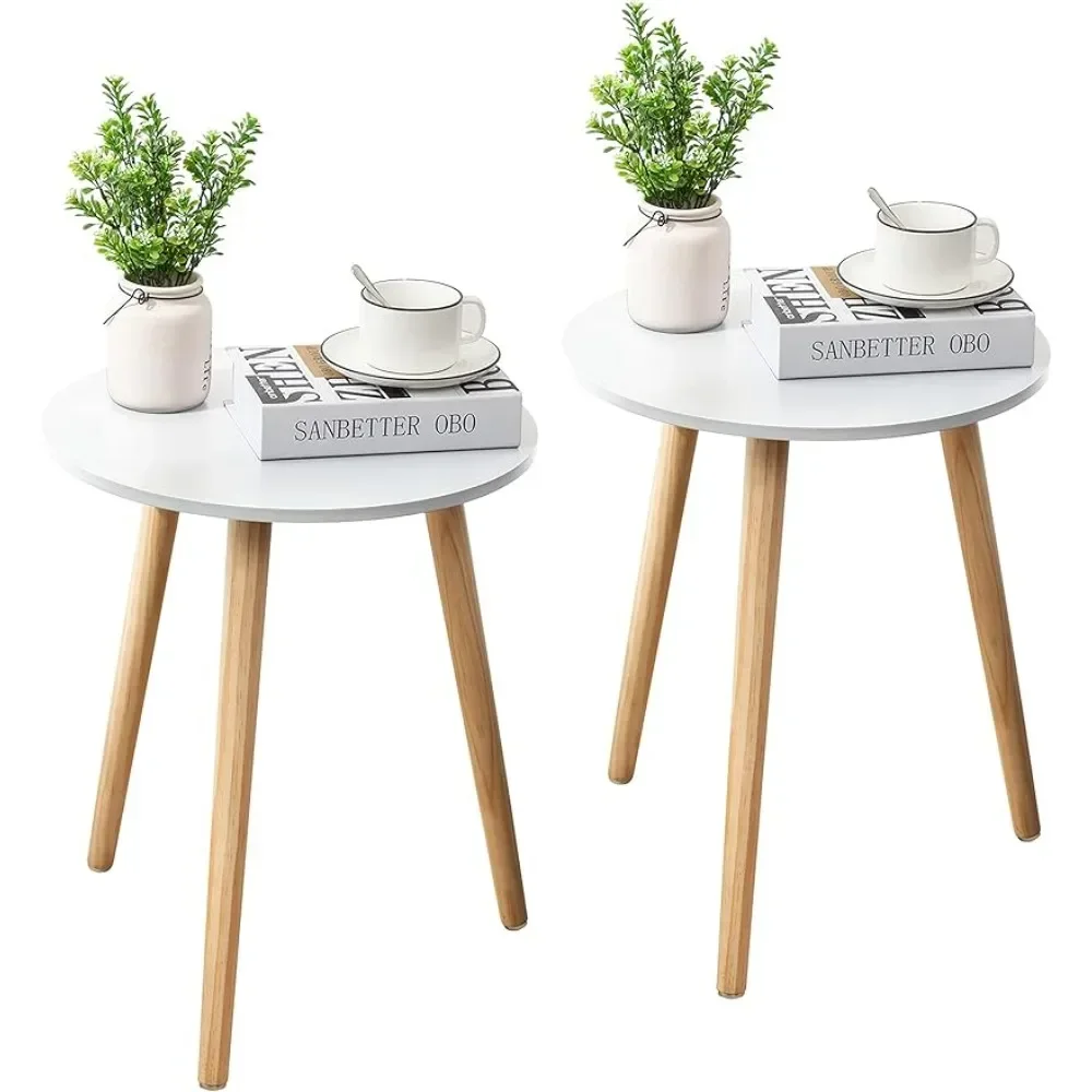 

LISM OEING Apicizon Round Side Table Set of 2, Nightstand Coffee End Table for Living Room, Bedroom, Home Decor Bedside Table