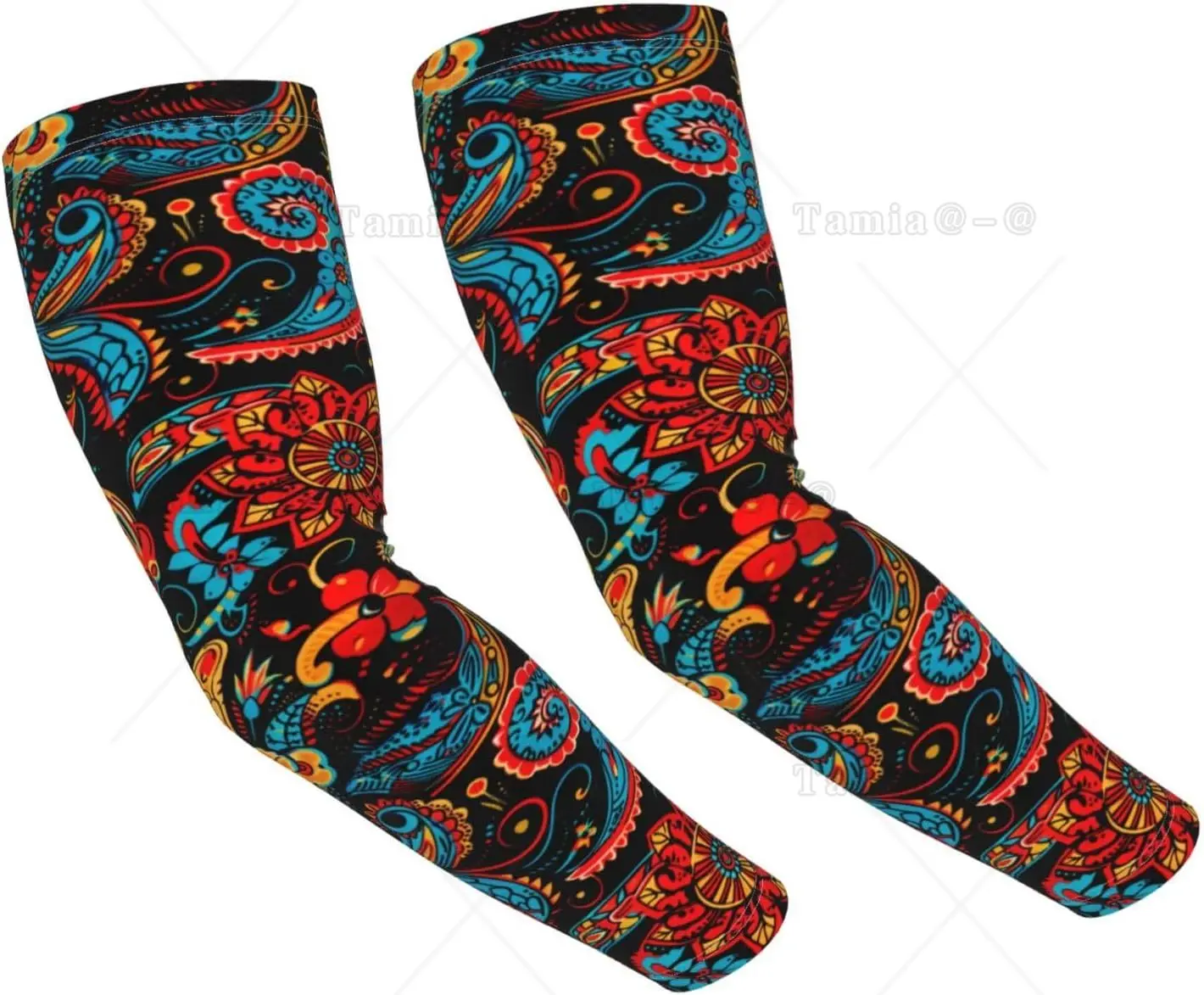 Mexican flowers Sun Protection Cooling Arm Sleeves For Men Women Uv Compression Cooling Sleeve For Sports