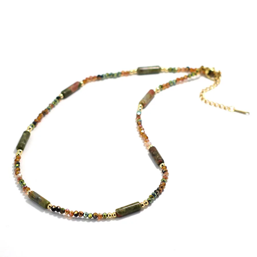Böhmische Rocailles-Halskette für Frauen, 40,6 cm, Halsband, Strand, Outdoor, lässig, Hals-Accessoires, kurze Kragen, Geschenk für Sie – Detail 10