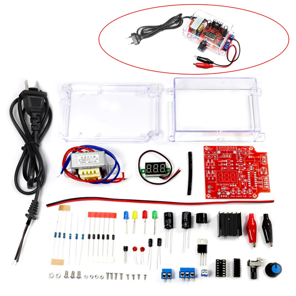 Kit FAI DA TE LM317 Regolabile Regolatore di Tensione AC-DC 110V/220V-1.25 V a 12.5V Step-down di Potenza del Convertitore Buck Modulo di