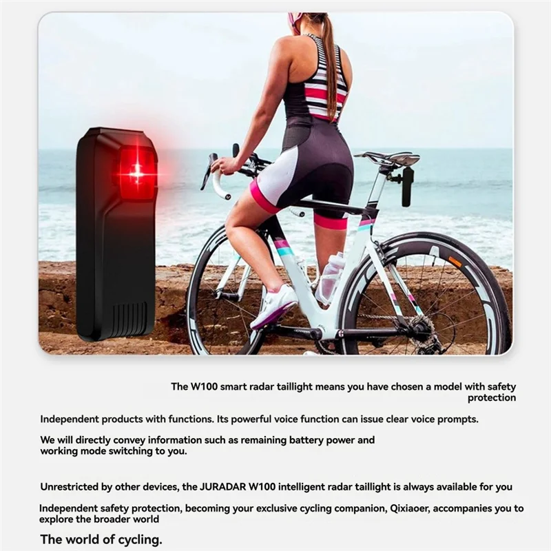 【Home-Tools!】Für Radfahren Cyclocomputer Kompatibel Fahrrad Radar Rücklicht Wasserdichte Bremse Sensing Lampe Fahrrad Rück Sensor