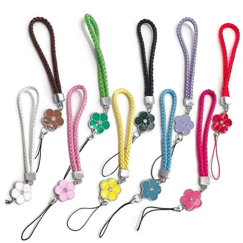 1Pc Small Flower Phone Strap Phone Wrist Strap for USB ID Card Keychain IPhone Huawei Samsung Xiaomi Universal XYun Accessories