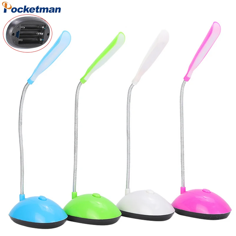 

Portable Desk Reading Lamp Foldable Tube Eye Protection Night Lamp Bedroom Bedside Light Student Dormitory Light Use AAA Battery