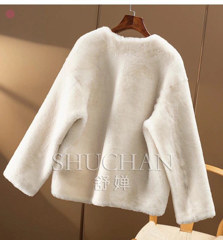 Double-faced Fur High Luxury Sheepskin Fur Integrated Coat Women Fur Coat Women  Casacos De Inverno Feminino 2024