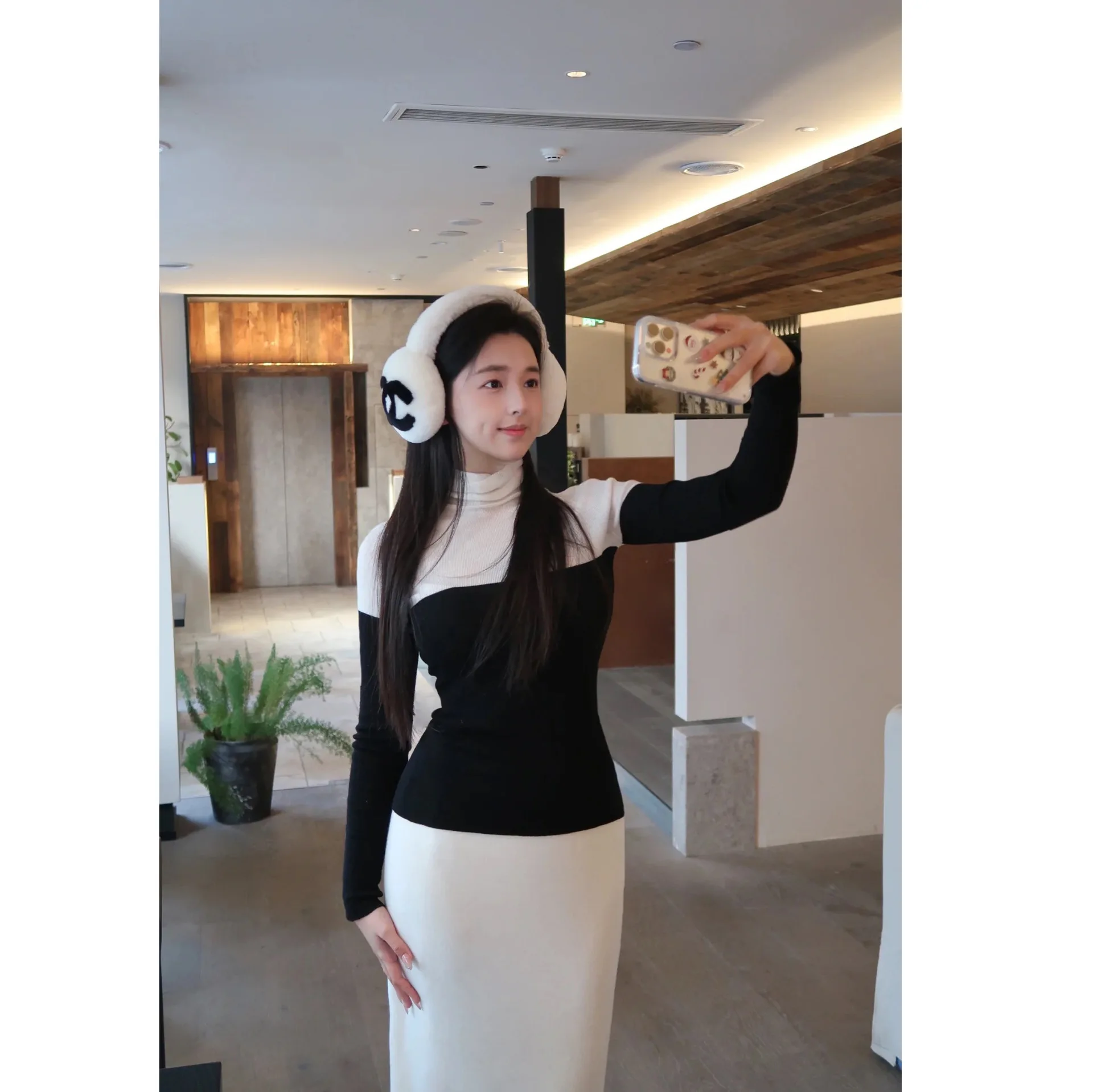 

Зима 2025, Новое поступление, шерстяной трикотаж Sl, женский базовый слой, дизайн русалки, Dongda Gate, вязаный свитер