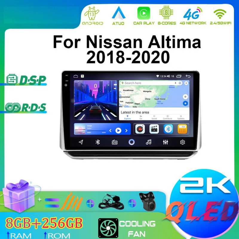 

For Nissan Altima 2018 2019 2020 Car Intelligent Systems Android Car Player GPS WIFI Carplay 4G Car Radio Navigation Stereo