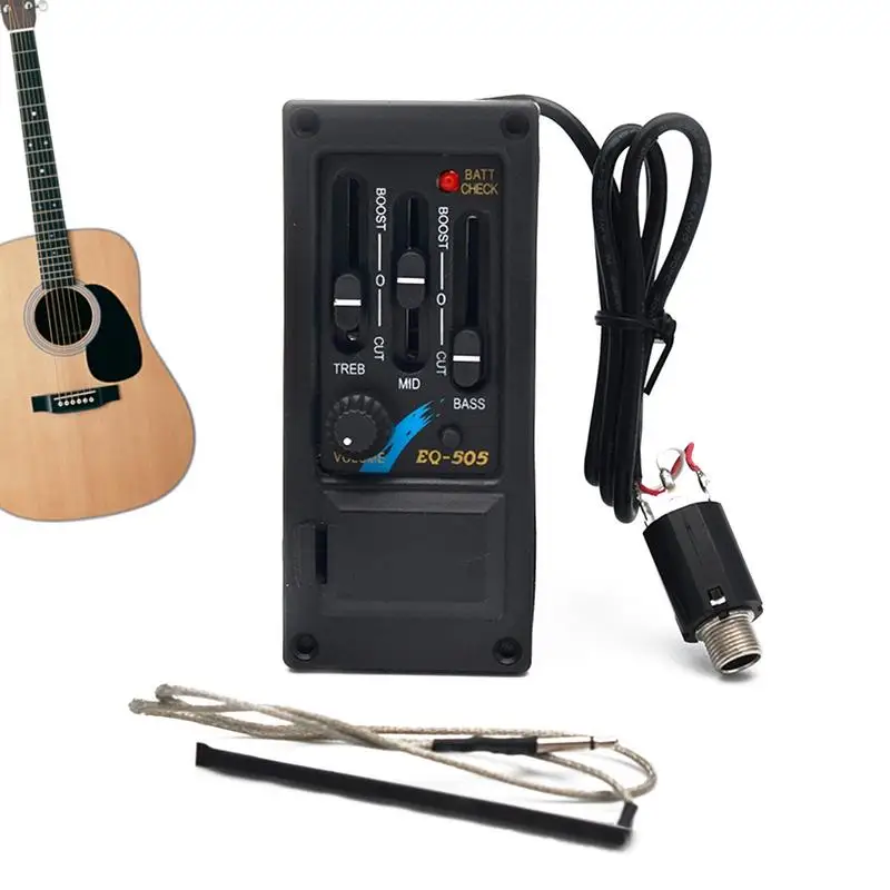 Guitar Pickups & Pickup Covers Electroacousticization Guitar Pickups Guitar Equalizer Precise Volume Control For Guitar