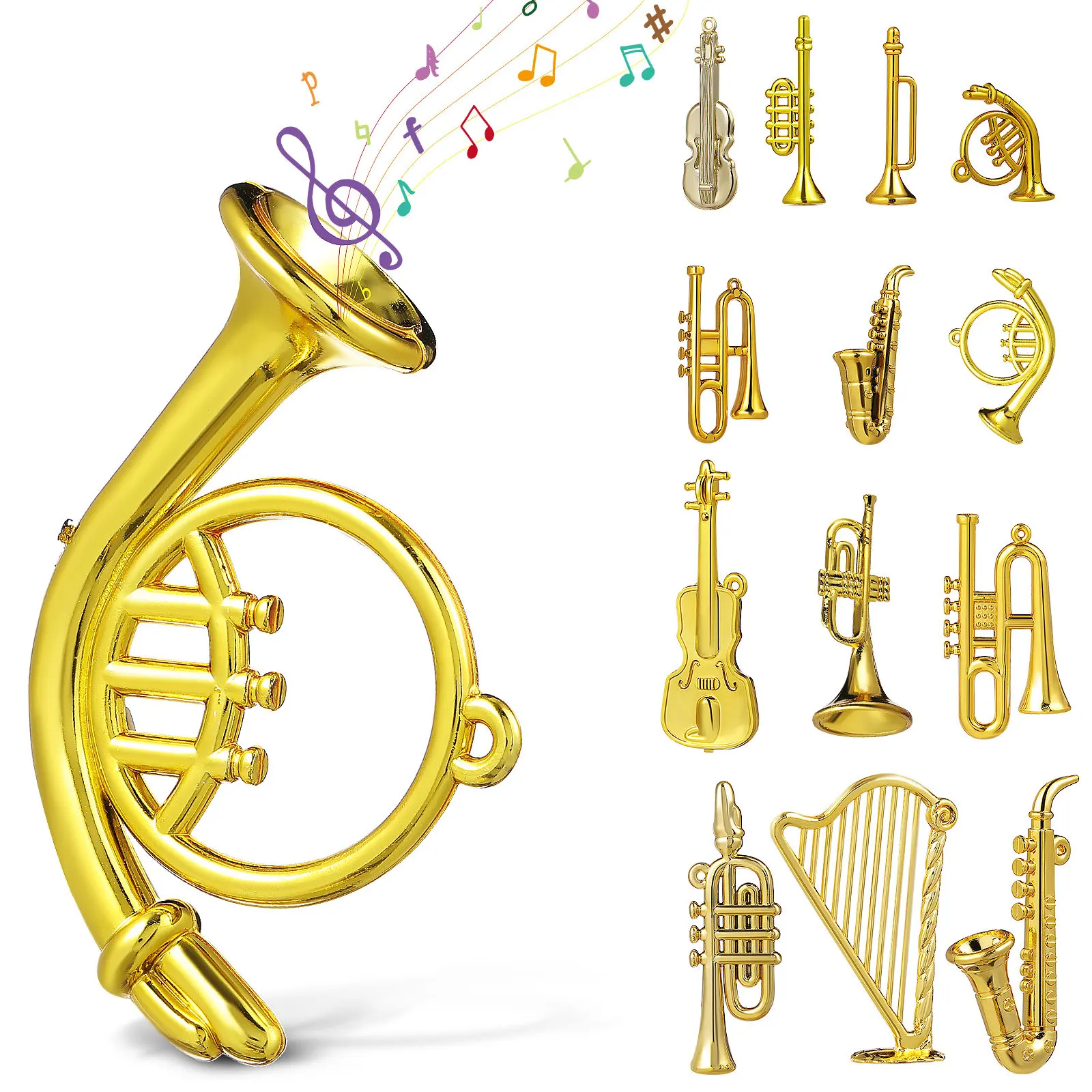 Set di 14 Mini Strumenti Music - Musical Instrument Xmas Ornaments recensione e prezzo