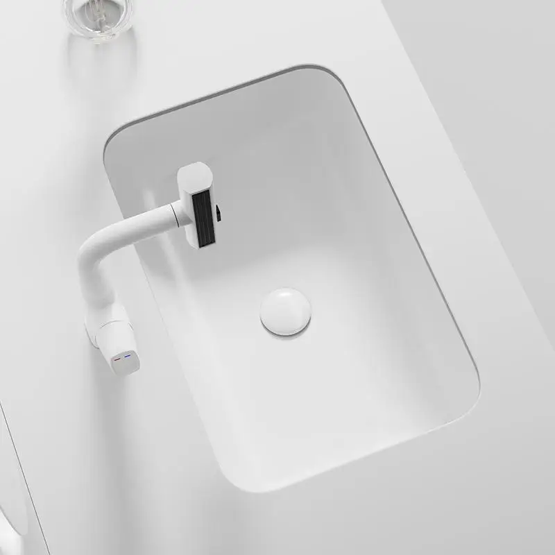 Arc Undercounter Basin Household Deepened Embedded Washbasin Single Basin Bathroom Washbasin Balcony Ceramic Washbasin