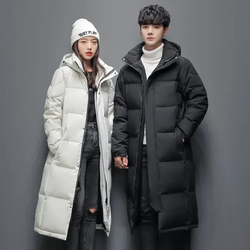 Men Winter Long Duck Down Coats Hooded Casual  Jackets High Quality Male Outdoor Windproof Warm   Mens Clothing