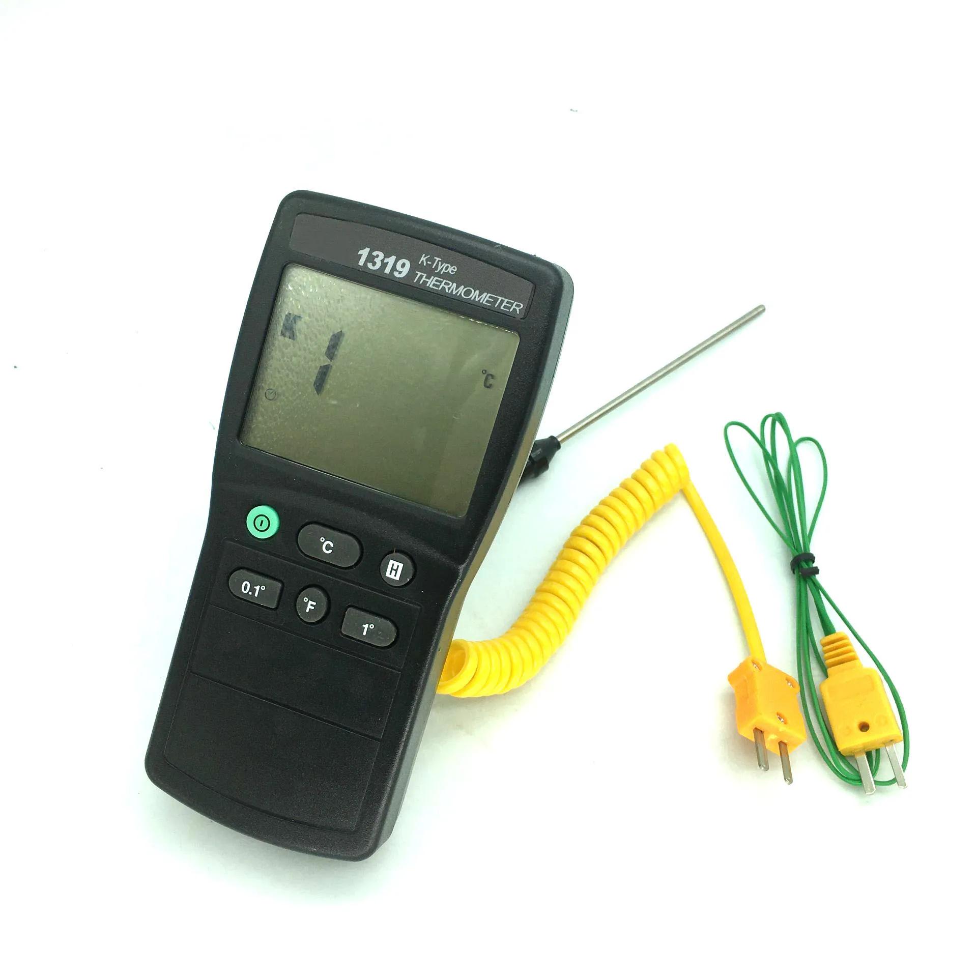 Large Screen Digital Sensor Thermometer Single Input K Type Thermocouple 2 Probe -50~1300°C