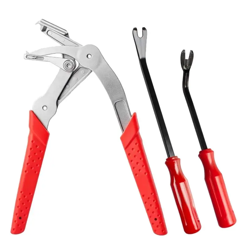

ALIM-For Removing Automotive Trim Bumper Auto Fastener Clip Removal Pliers Tool With 2Pcs Stainless Steel Fastener Remover