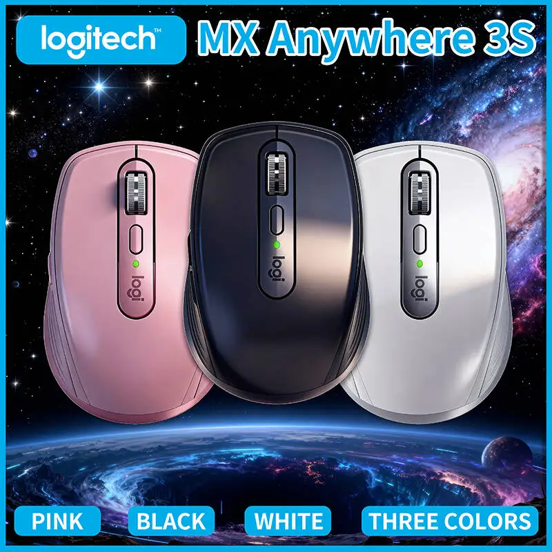 

Компактная мышь Logitech MX Anywhere 3S, эргономичный дизайн, перезаряжаемая, с быстрым прокруткой для портативных ПК Mac