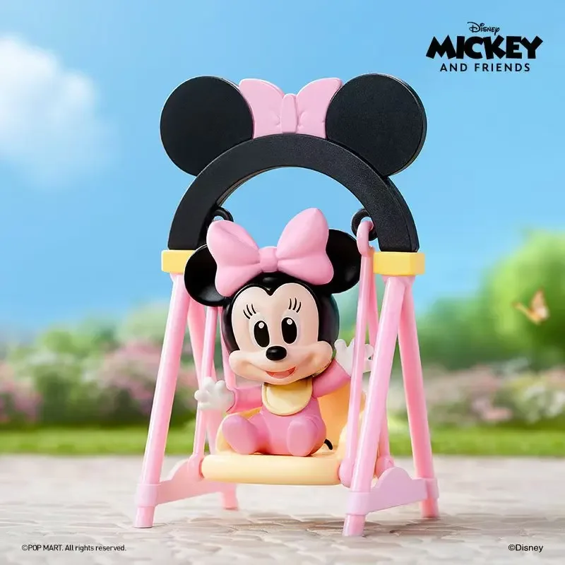 POP Mart Disney Swing Series Blind Box Mickey Kawaii Anime Figure Disney Mystery Box Deocration Trendy Play Birthday Gift