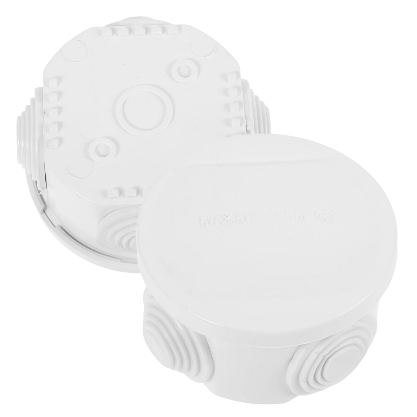 

2Pcs Waterproof Junction Box White Outdoor Cable Cover Weatherproof Outlet Protect Covers Compact Size Easy Installation