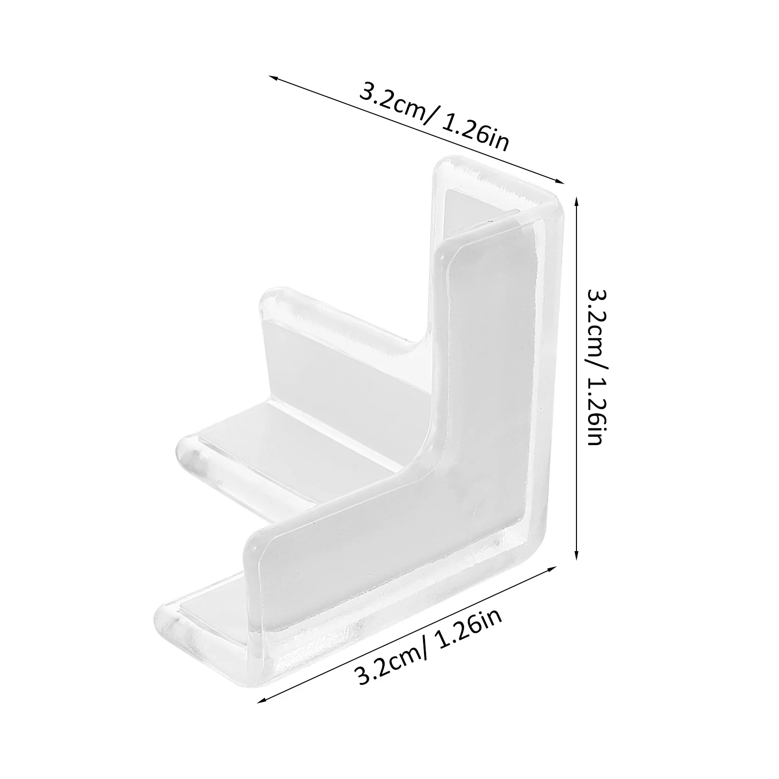 4 قطع من واقيات الزوايا الشفافة للأطفال، واقيات حافة الأثاث الشفافة، مصدات سلامة الطفل، مكاتب، طاولات، خزائن