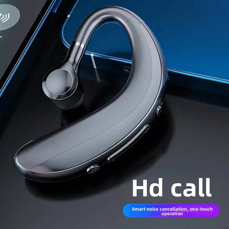 

S11 Bluetooth Single Earphone Hanging Ear Wireless Sports Business Meeting Car Earbuds for Left and Right Rotatable