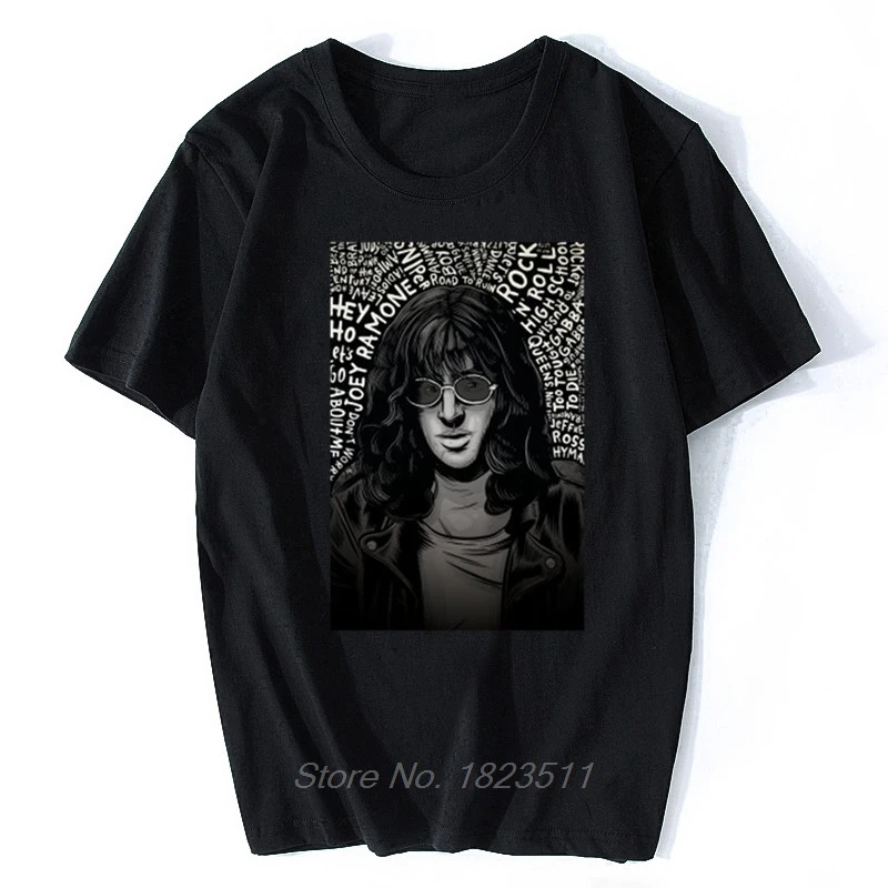 Summer Men Cotton T-shirt Joey Ramone Tshirt Women T Shirt Casual O-neck Short Sleeve Tees Hip Hop Tops Harajuku