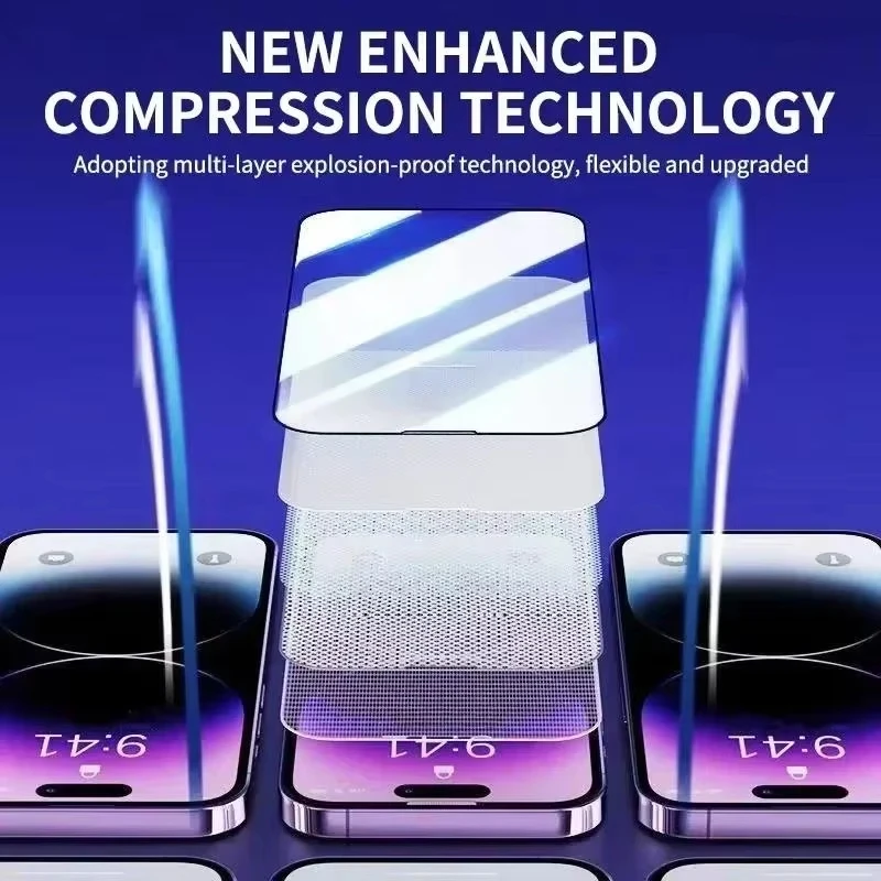 1-5 Piezas Protector de Pantalla de Privacidad para iPhone 17 Pro Max 18 16 15 14 13 12 11 16e Plus Mini Air XR XS 6 7 8 Cristal Templado Antiespía 4