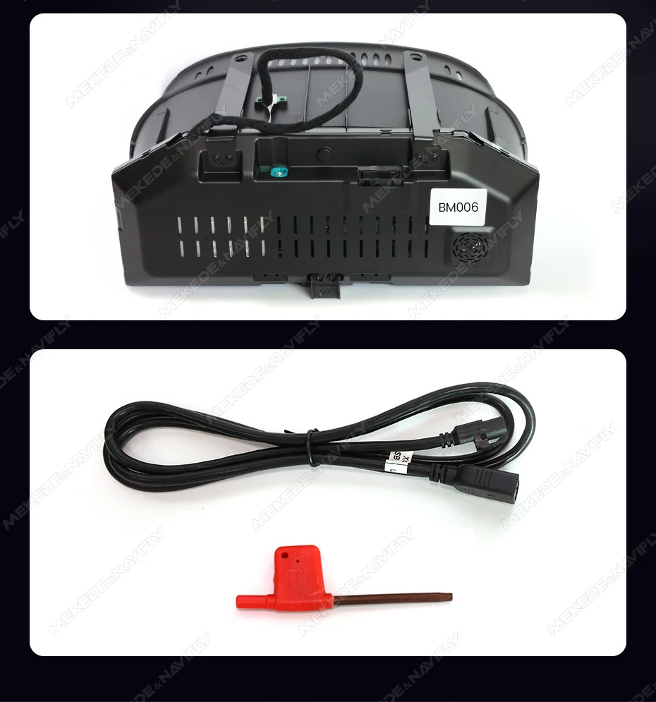 MEKEDE 12,3 Zoll LCD-Digital-Armaturenbrett für BMW X5 E70 X6 E71 2006-2013 CCC CIC Systeme Tachometer Blaues Licht Blendschutz-Bildschirm – Detail 4