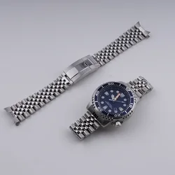 Rolamy For 20mm Citizen strap ECO-Drive 32003272 Jubilee WatchBand Bracelet With Oyster Clasp