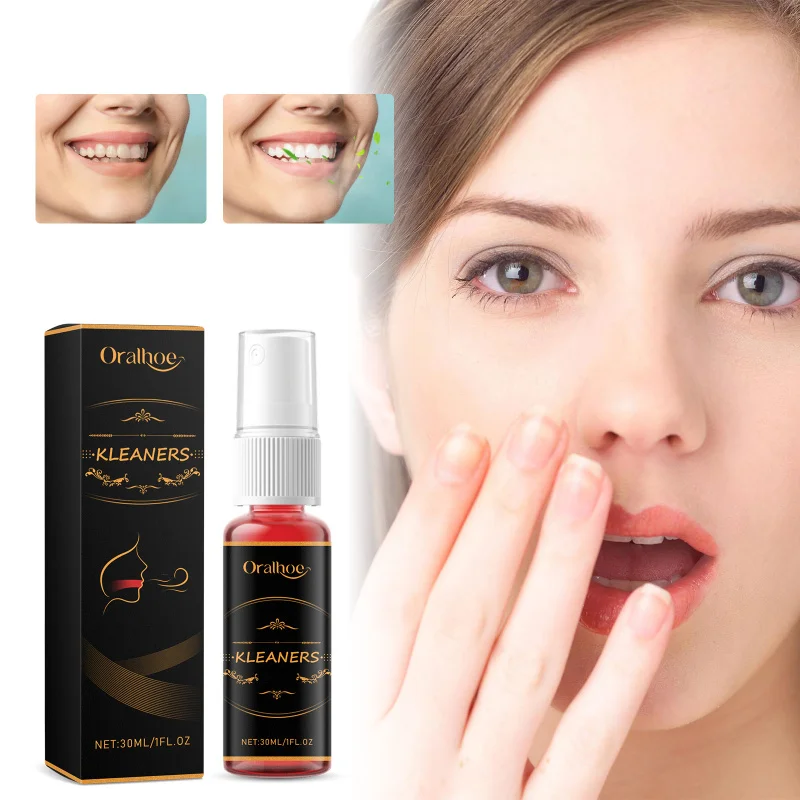 Oral Cleaning Spray - Bad Breath Remover, Fresh Breath & Odor Elimination, Maintain Oral Health With Mint & Lemon Extract