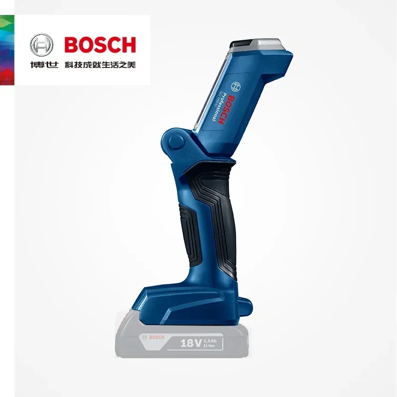 Bosch GLI180-LI Professional Rechargeable Lights Torch Handheld Cordless Work Light 18V 300 Lumen Flexible Use LED Flashlight