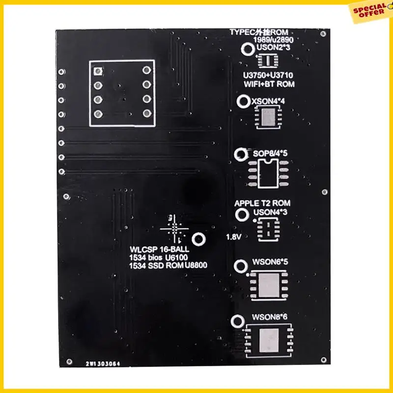 A25P T2 Chip Read And Write Bios Socket For  Air T2 Ssd Rom Typec Rom Holder