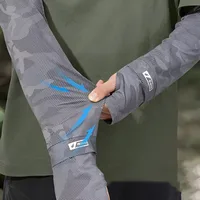 1pair Ice Silk Arm Sleeves Loose Fit,Summer Cooling UV Protection Arm Covers for Men,Extended Sleeves for Fishing Outdoor Sports 4