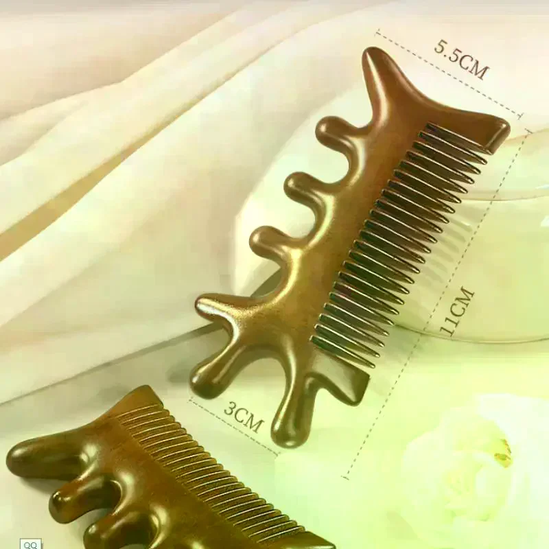 Head Body Massager Neck Face Health Care Massage Tool Meridian Scalp Four-in-one Sandalwood Comb Massage Acupoint Nose Scraper