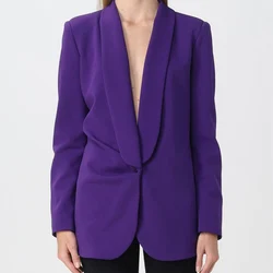 Chaqueta informal con solapa para mujer, Blazer elegante a la moda, ropa de exterior, 2023