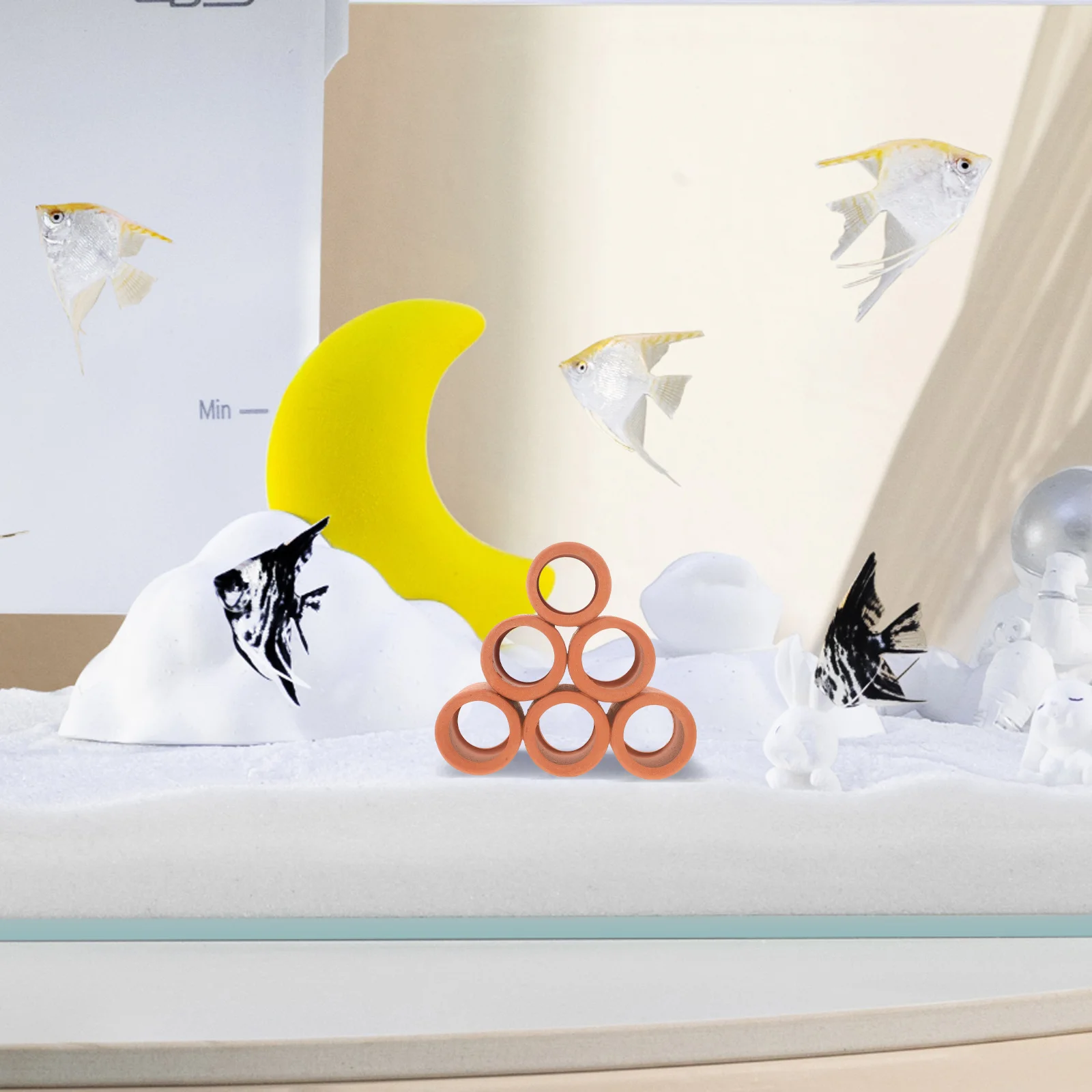 

Ceramic Fish Tank Shelter Aquarium Decorations Breeding Cave Shrimp Hideout Large Fish Habitat Ornament Aquarium Ceramic Cave