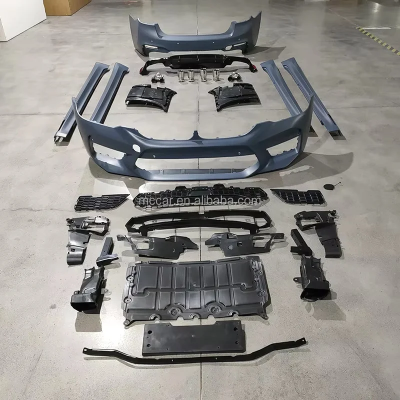 شحن سريع مجموعات بودي لسيارات BMW الجديدة 5 Series G G30 G38 G68 M5 مصد السيارة المحيطي مصبغة الجناح الجانب تنورة الملحقات