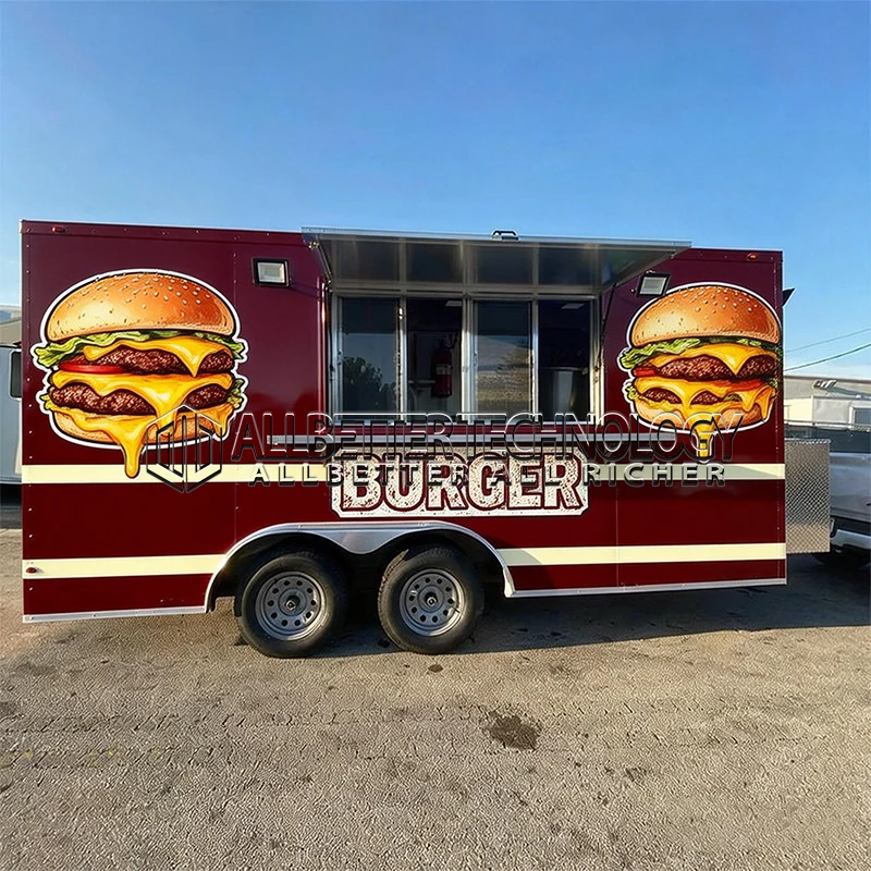 

Мобильный фургон для кейтеринга Allbetter: пицца, бургеры, барбекю, хот-доги, фастфуд, передвижная кухня для уличной торговли с полным комплектом оборудования