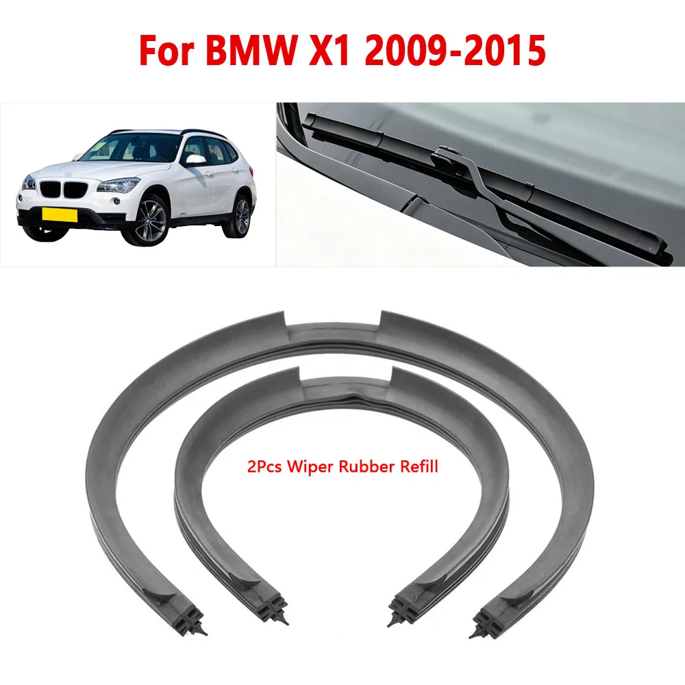 

For BMW X1 2009 2010 2011 2012 2013 2014 2015 Wiper Refill Rubber Strip 19" 24" Car Wiper Accessories 1Pair