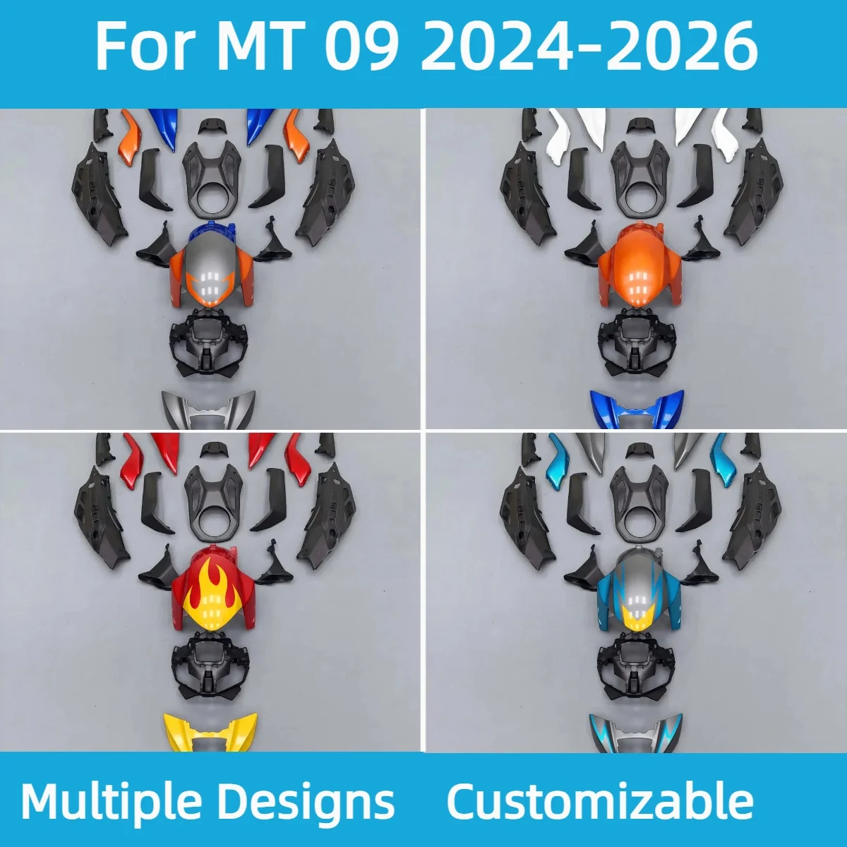Cool Fairing Set for YAMAHA 2024 2025 2026 MT09 Injection Fairings Kit Motorcycle Cowling MT 09 24 25 26